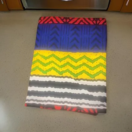 African Bold Multi-Color Print Head Wrap Scarf